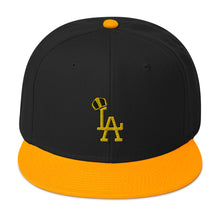 Black And Gold LA Snap Back